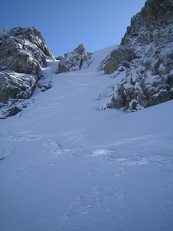 breche de l' Argentiere : descente breche : ya bon