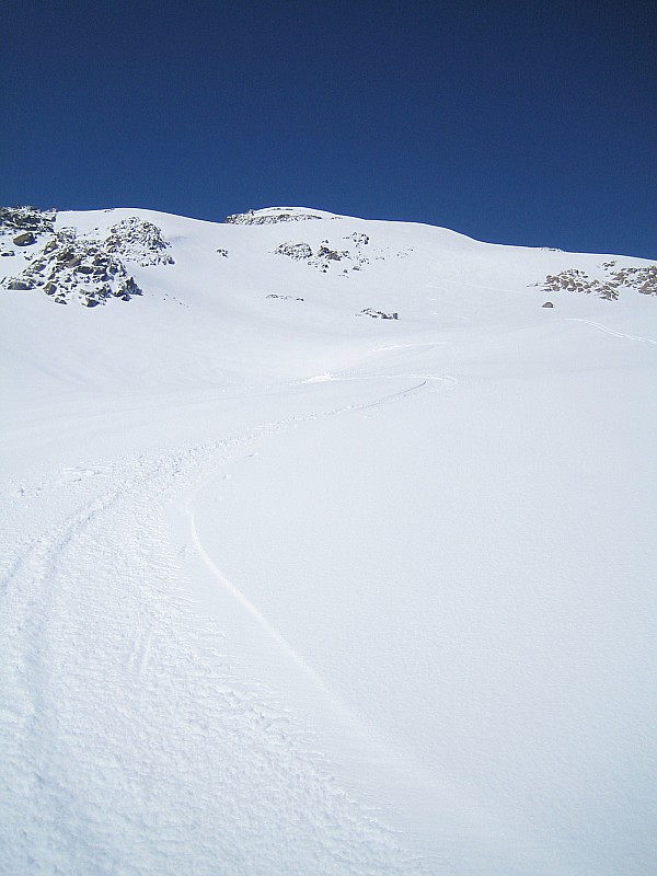 Rocher Blanc : poudre