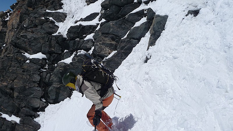 Rimpfischhorn : Oups, pas trop vite !