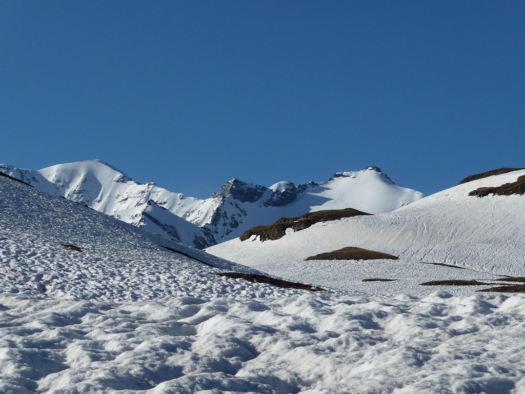 Peu avant le col des Evettes : On découvre la Grande et la petite Ciamarella