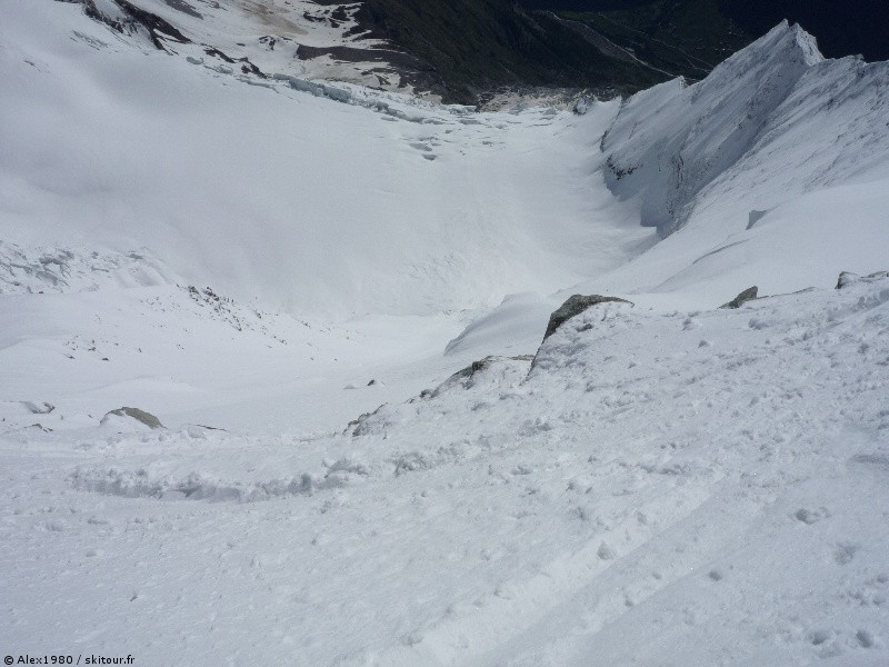 Face 1 : Le couloir vu du sommet