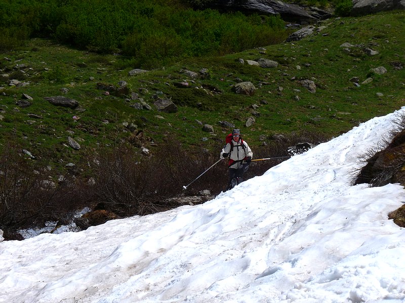 Ski de névé : C'est moins fatiguant à ski quand même...
