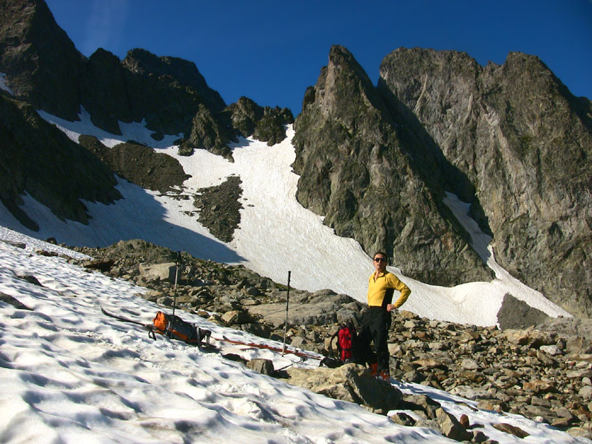 2100m - Partie haute de la Gorgia della Maura, on peut chausser après 900m de portage.