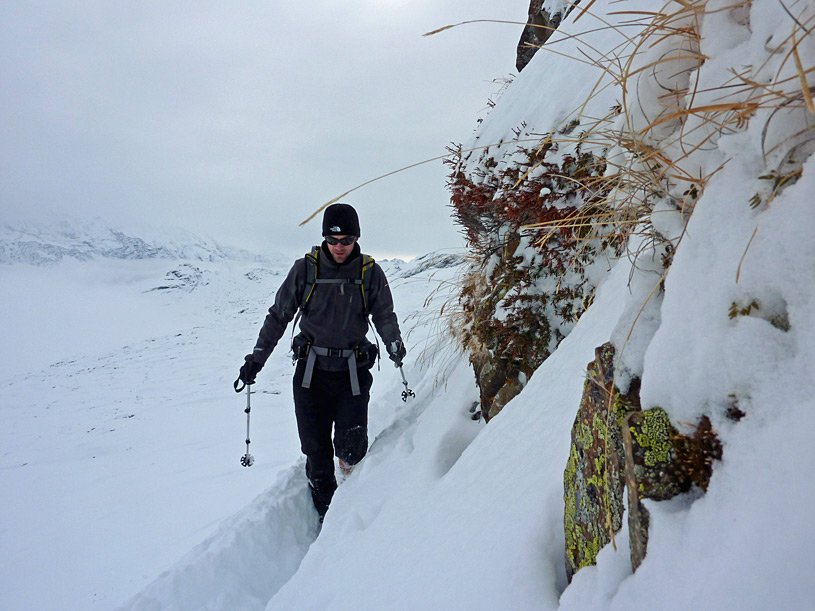 Tête Pelouse : Au pied de l'arête Sud (8/11/09)