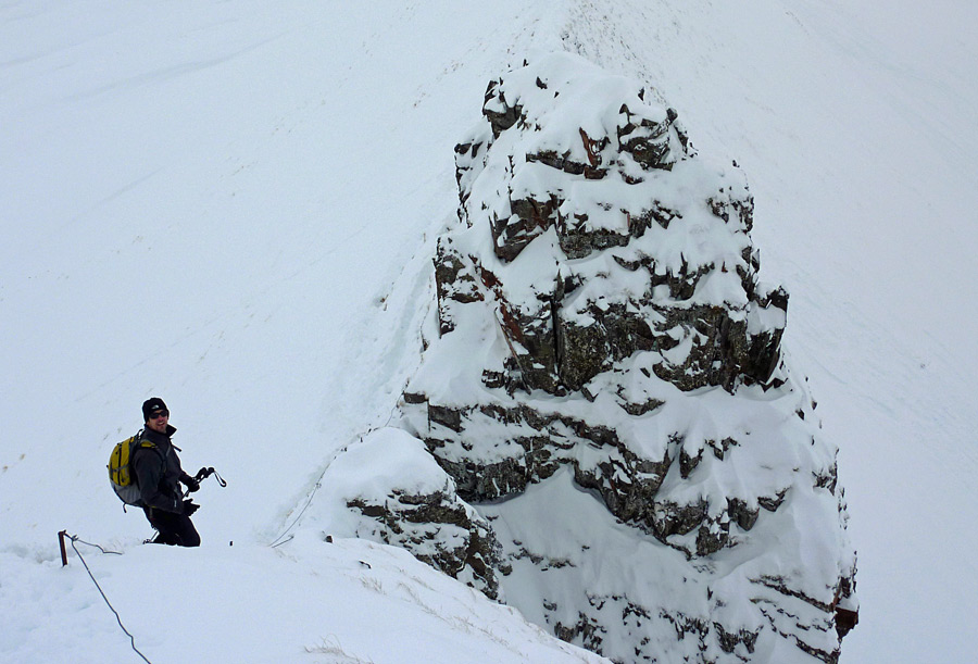 Tête Pelouse : Descente sur la brèche (8/11/09)