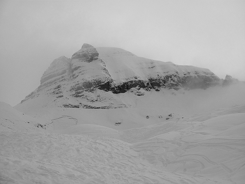 Tête Pelouse : Montée par la Serpentine : piste bien trafolée : bonne visibilité (première montée)