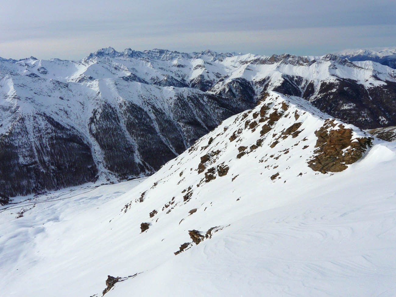 itinéraire de ma descente : versant sud sud ouest