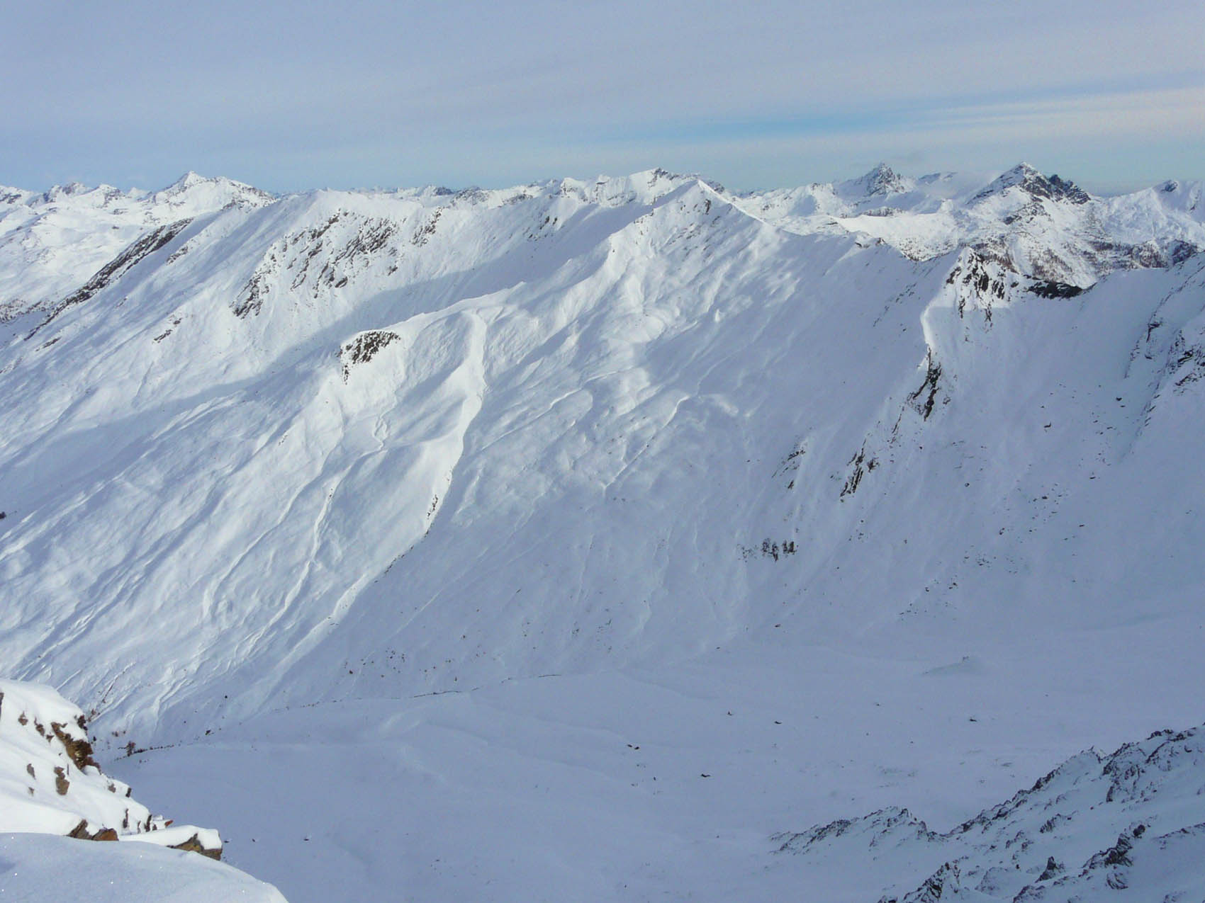 vallon de Peynin : crête de la Lauze et pic Coni Borni