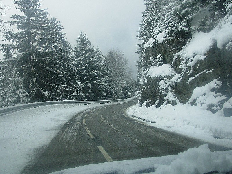 Alpes du Grand Serre : Rien de tel qu'une photo pour donner les conditions de la route au retour.