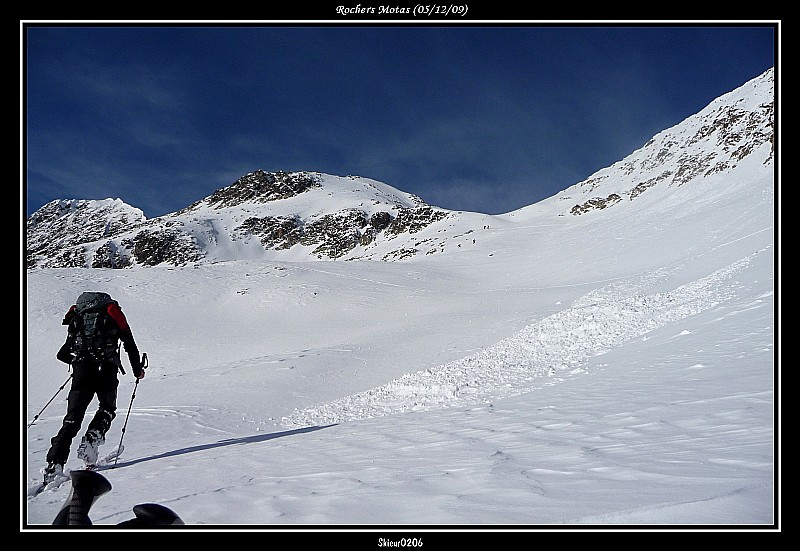 Sous le Col : Vers le sommet, dernière combe.