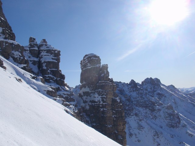 bas du petit couloir : Un petit air des Dolomites