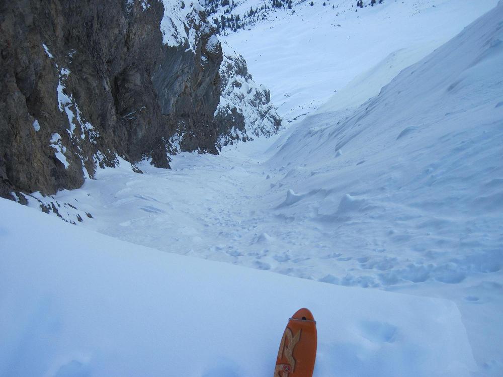 Couloir Tchadar : Un peu accidenté.