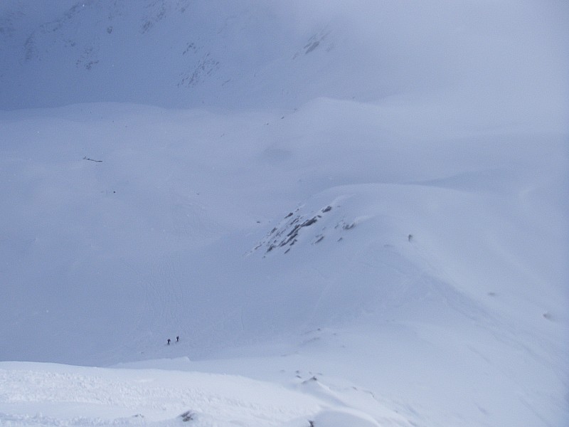depuis la pente sommitale : Vue depuis la dernière pente