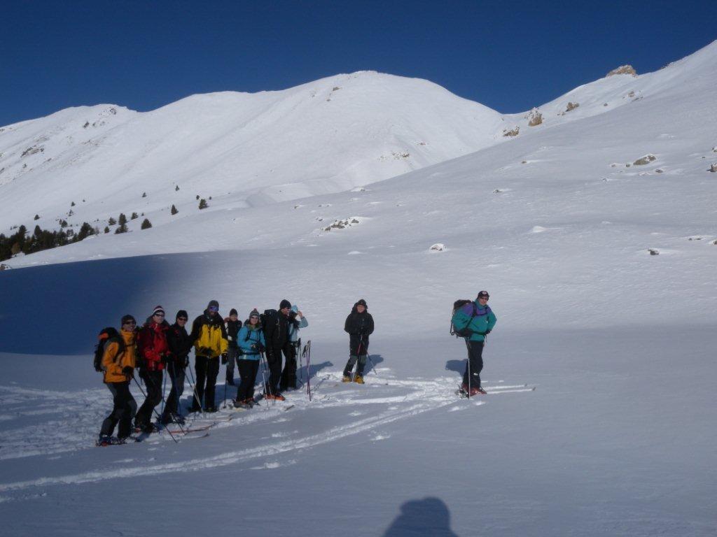au soleil : vers 2400 m après avoir quitté le froid du vallon Albert