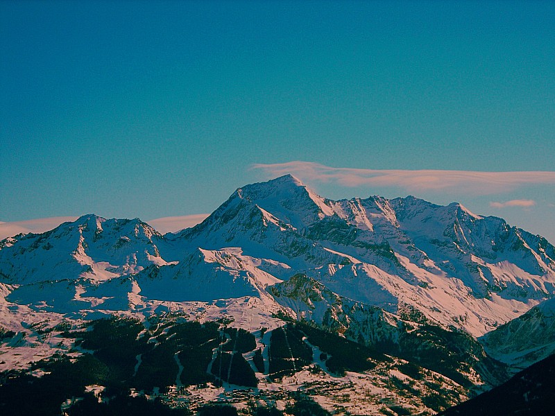 Mont Pourri : La vue du Mont Pourri et des Arcs, depuis la Roche à Thomas (enfin, 50m en dessous...)