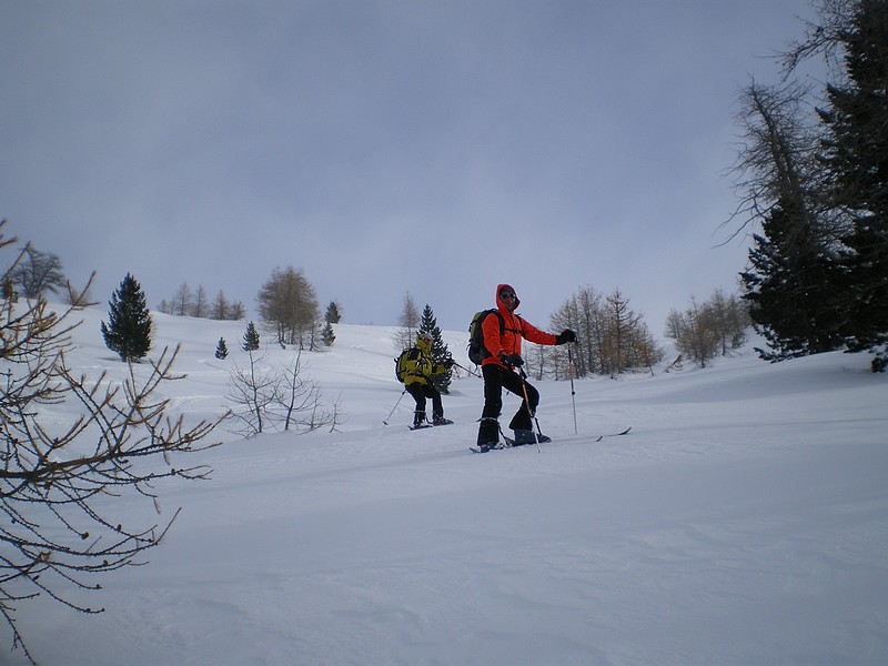 Echaillon : A la descente vers 2250 m, la meilleure neige