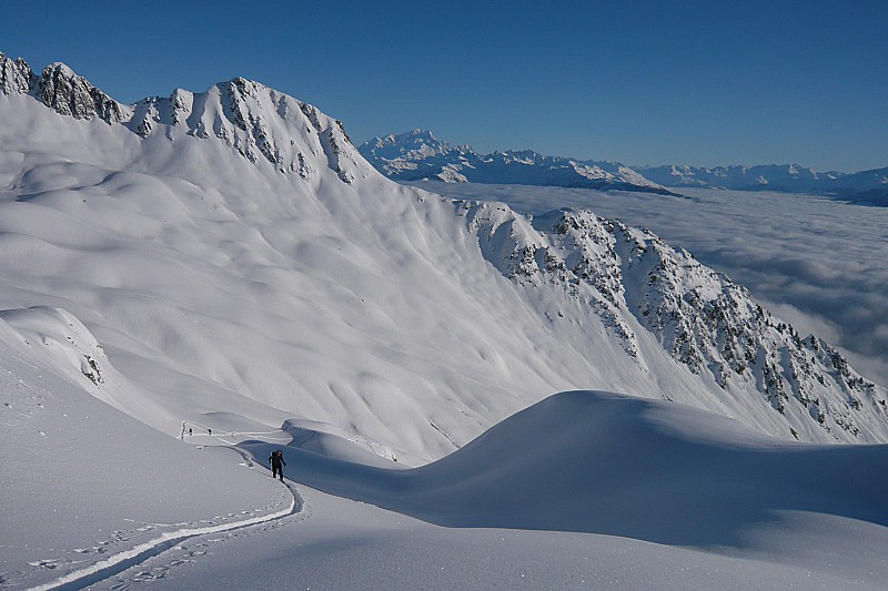 Col de la Valette : Avec une vue sur le Mont Blanc...