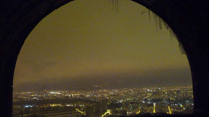 #1 Grenoble : Depuis les escaliers de la Bastille ce matin Grenoble : Depuis les escaliers de la Bastille ce matin