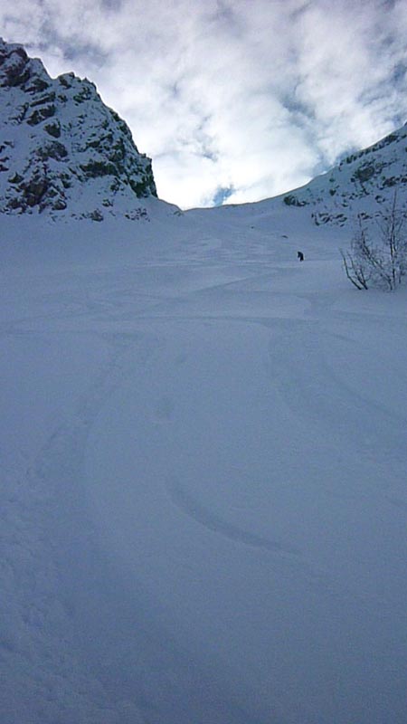 Descente : La descente de la combe nord de Chavasse