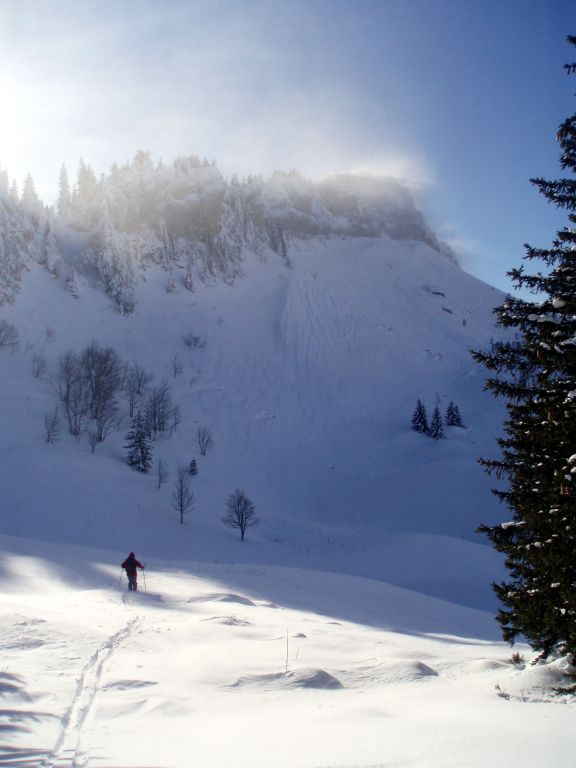 Grande Sure- 1 : Transport de neige important sur les sommets