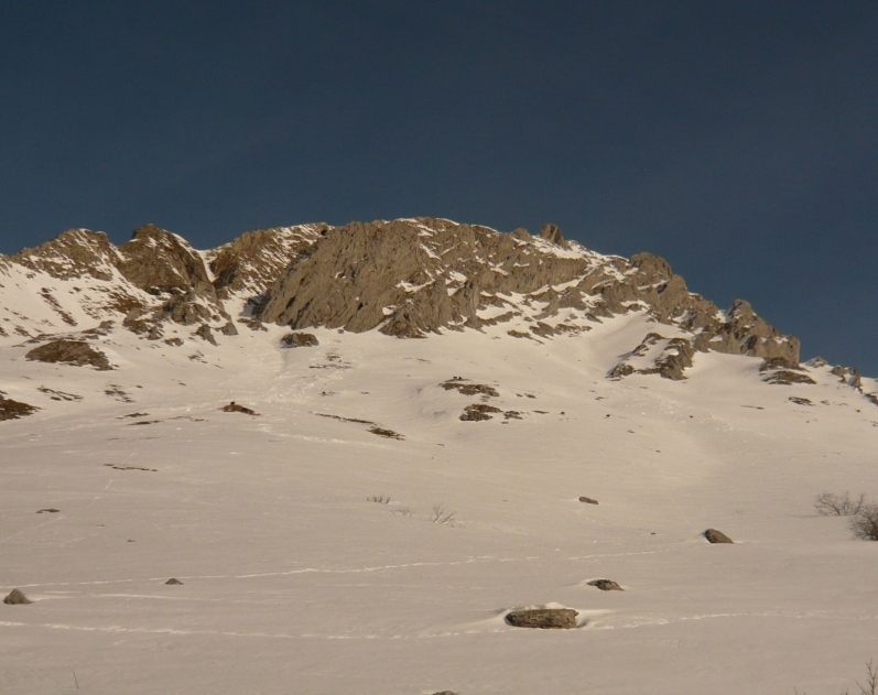 Pécloz-Face Sud : Couloir SW pas en état
