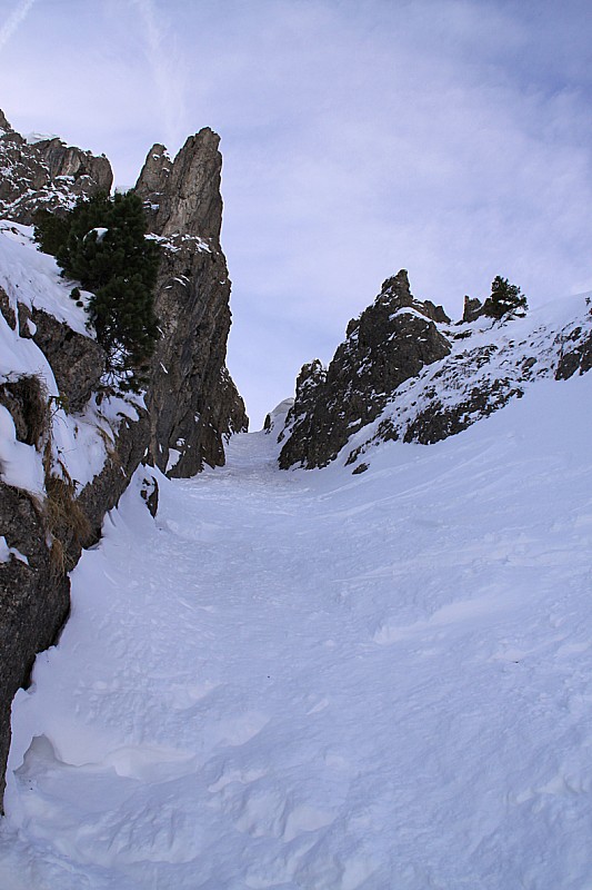 Le couloir N : Le couloir vu d'en bas