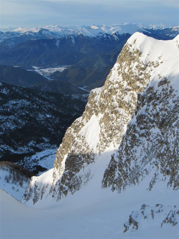 vue du couloir : vue du couloir vers les Monges et le Blayeul