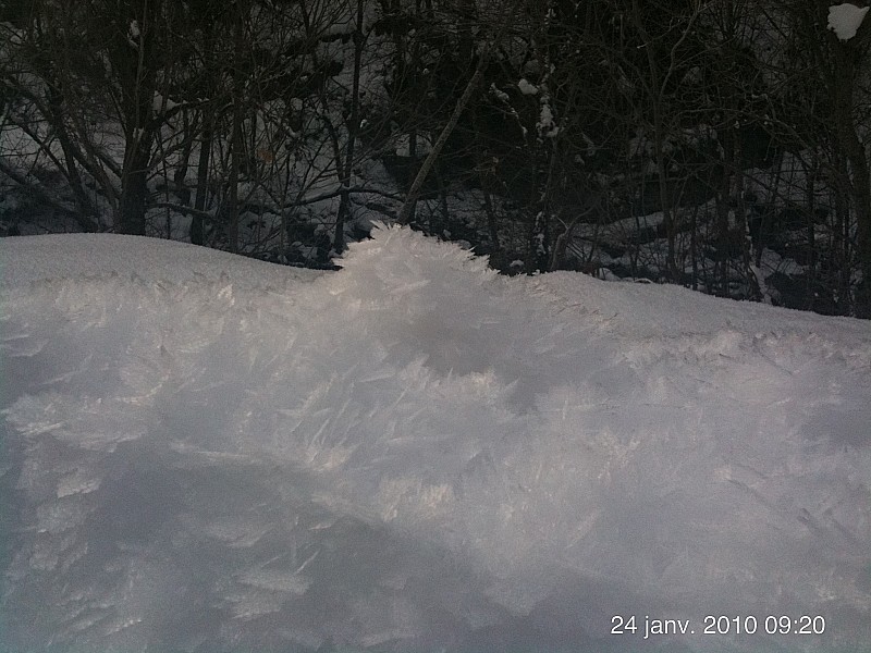 Givre : Pas mal de givre au départ