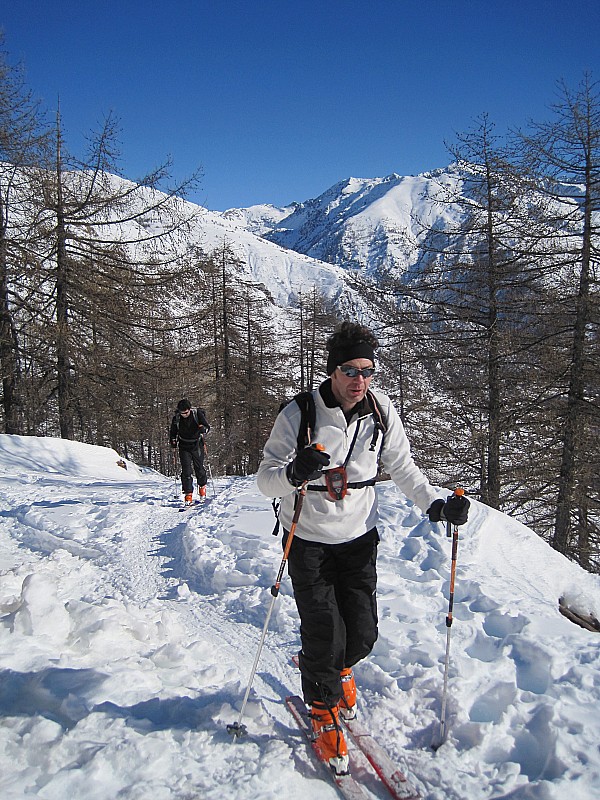 sur la crête : ça commence à monter
