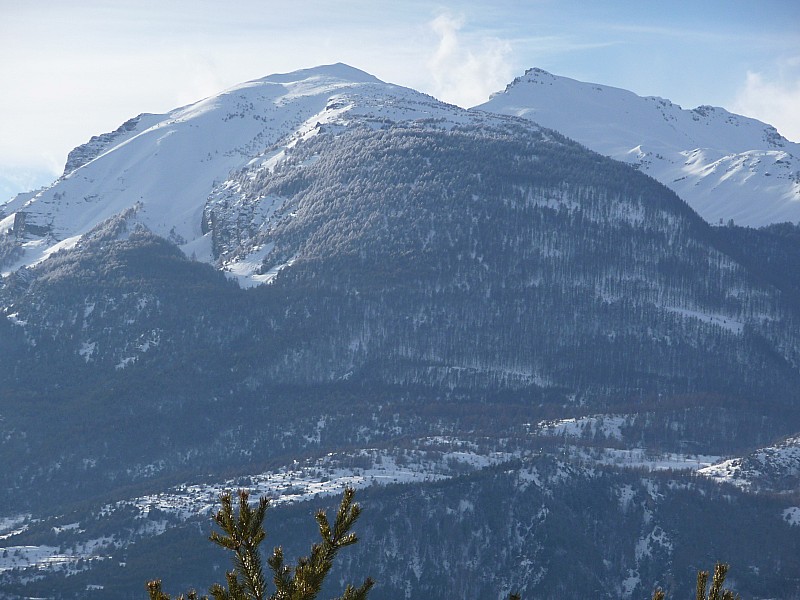 Tête de Fouran : photo de la course prise de l'eyglières en face