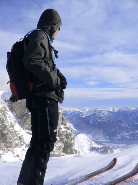 La Pousterle depuis le col : Et si on plongait sur le lac direct...?