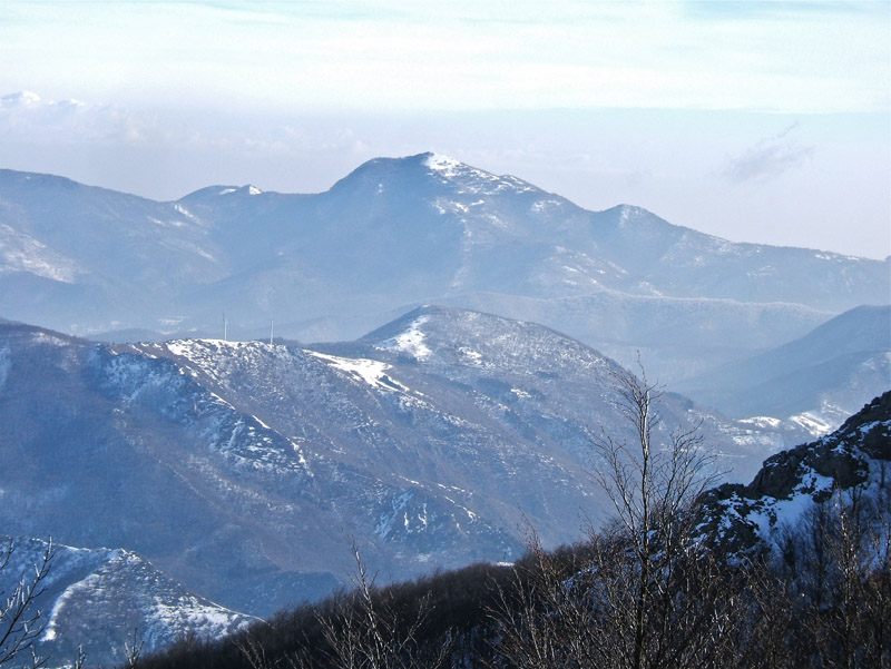 Galero : Mte Carmo, 1er sommet de l'Arc Alpin et qui domine Finale en bord de mer.