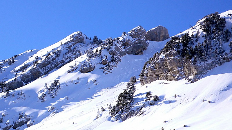 Itinéraire de descente : Traces sous les lances... il y a encore de la place!
