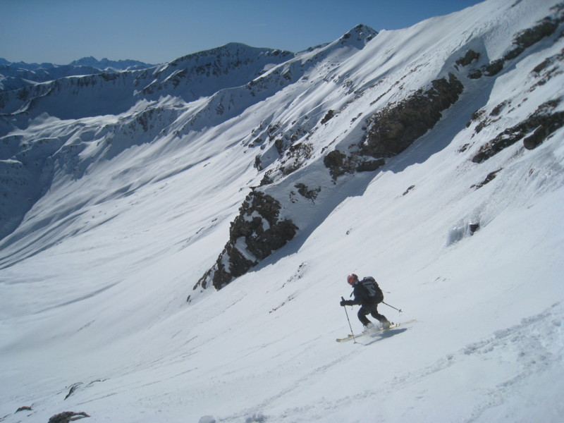 Bric Froid : bon ski dans la barre inférieure.
