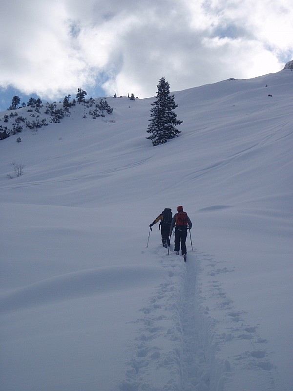 ça monte : Les deux suisses avec qui on a skier aujourd'hui.