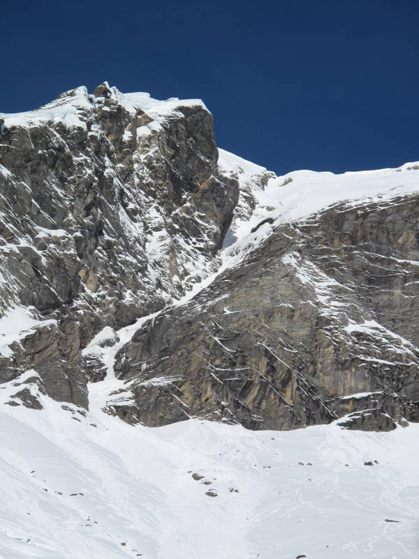 Couloir S du Repère : Il faudra revenir pour skier l'intégrale