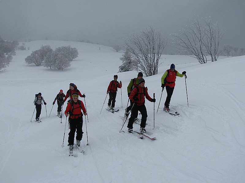 Le Chambonchaude : Presque tout notre groupe, nous étions 11: Cécile, Laurent, Maxime, Alain, Jacques, Jocelyn, Fanny, Max, François, Arnaud et Olivier