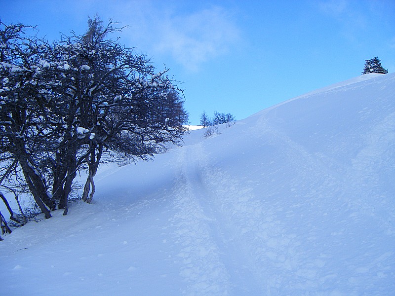 gleize 1 : trace a la monter