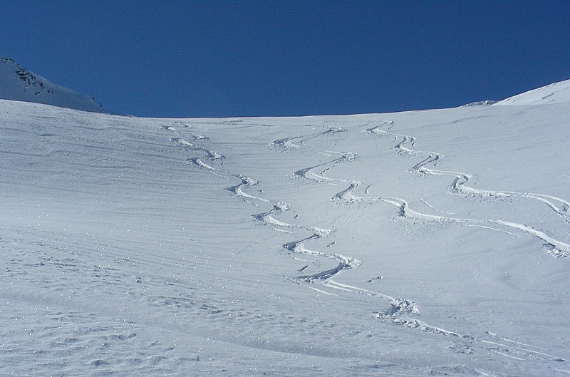 Traces : très bonne neige