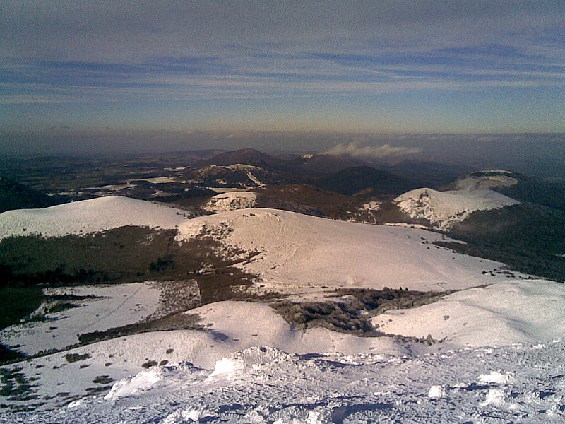 Puy de Dôme : Panorama sur la chaine des Puys