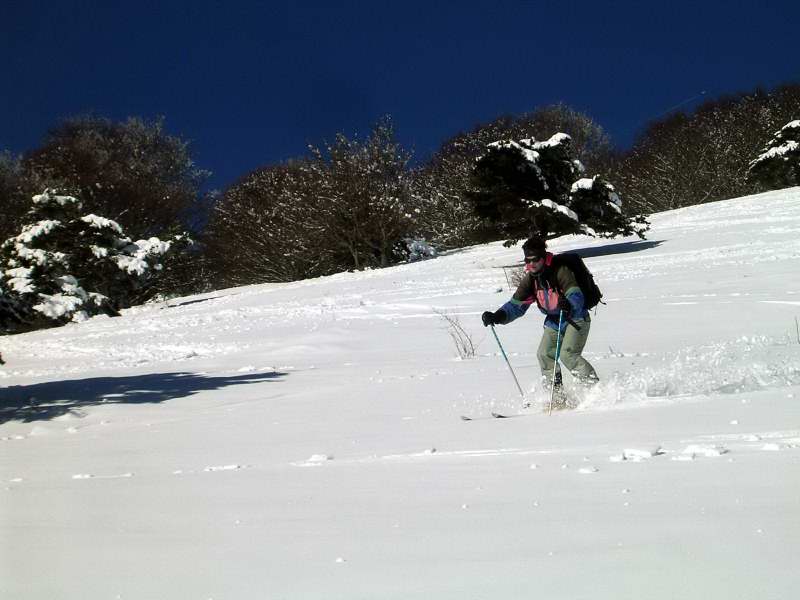 La Peyrouse 8 fév 2010 : La petite couche humidifiée se skie bien finalement.