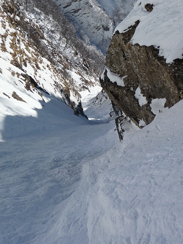 rochers de l'arpette : La suite, non descendue !