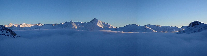 le soir : vue du refuge