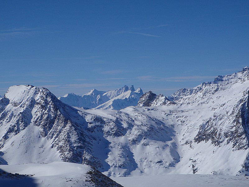 pour finir : une belle vue sur les aiguilles d'Arves