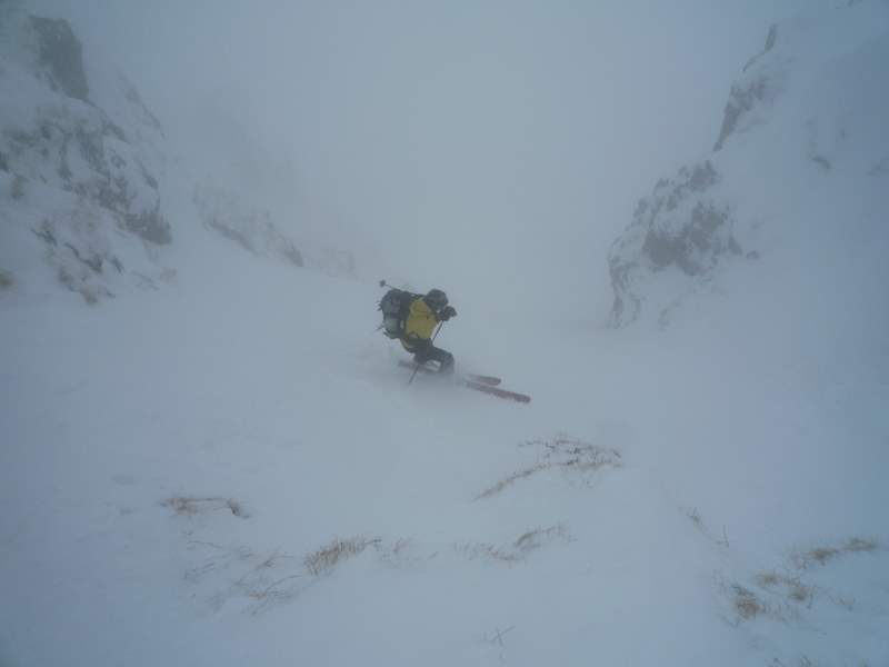 Pte de la Chavasse : Le haut du couloir
