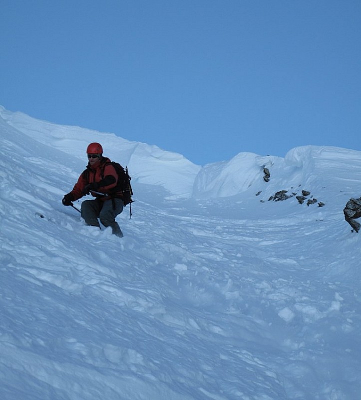 Combaz : Dani dans le début (raide) du couloir