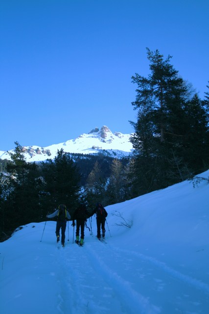 Les Crousas : Jolie vue depuis la longue piste du Bois Durat