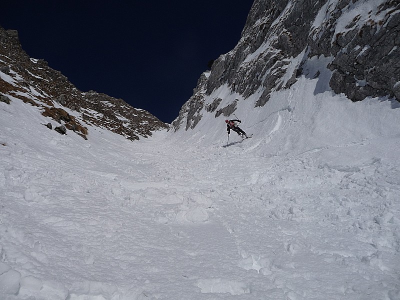 descente : joel en plein virage