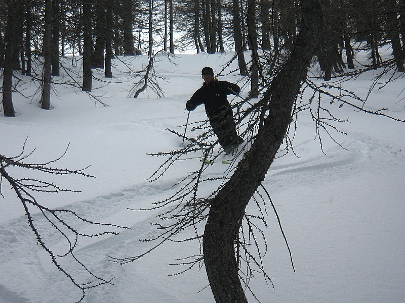 Du bon ski : sous la baisse de Peyrefique.