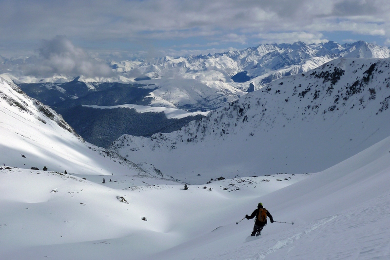 Descente vallon auloueilh : vers la cabane du même nom